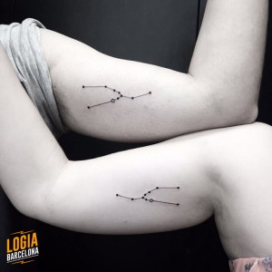 Tatuajes para parejas constelaciones    